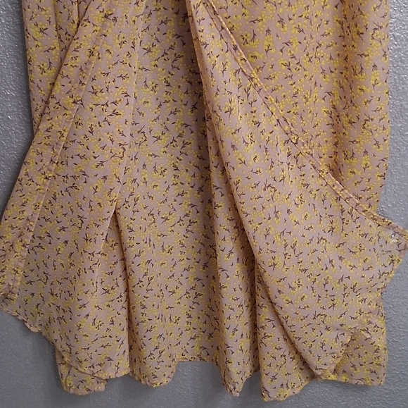 Floral Semi Sheer Summer Maxi Dress Size S - Picture 10 of 16